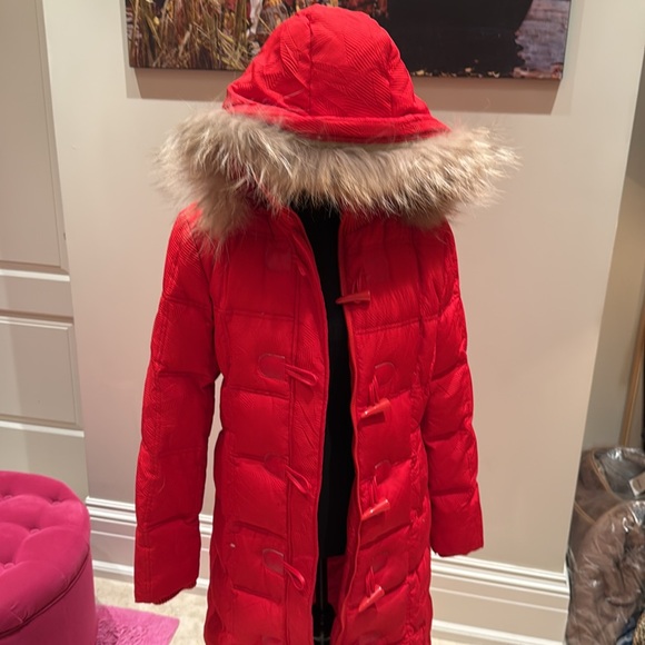 Vero Moda goose down puffer, red color. - Picture 2 of 5
